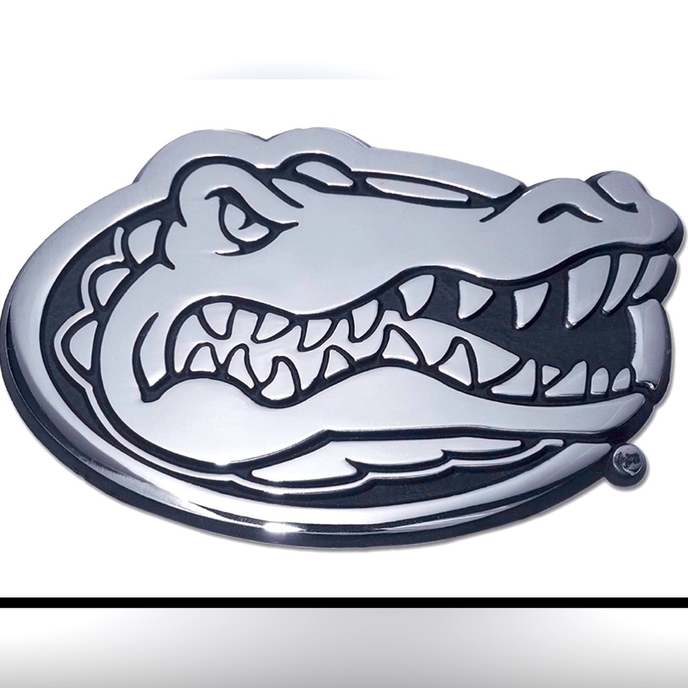 Florida Gators NCAA Chrome Car Auto Truck SUV Adhesive Mascot Logo Emblem NWT